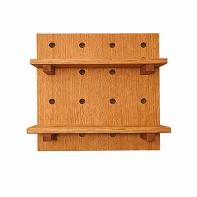 Eiche Lochwandelement 2 Borde