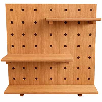 Eiche Lochwandelement 3 Borde