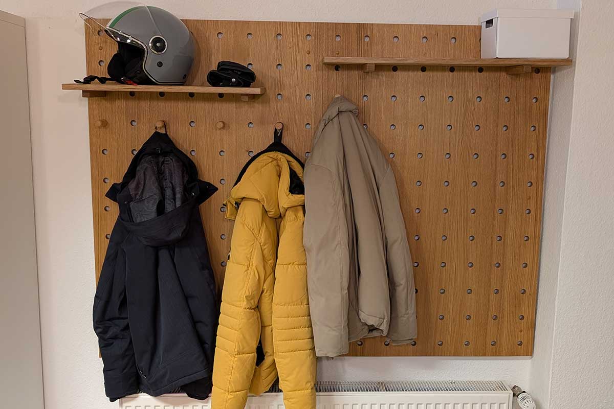 Steckwand Garderobe